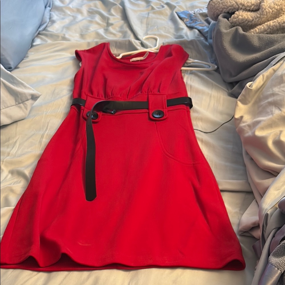 Studio Y Red A-Line Mini Dress